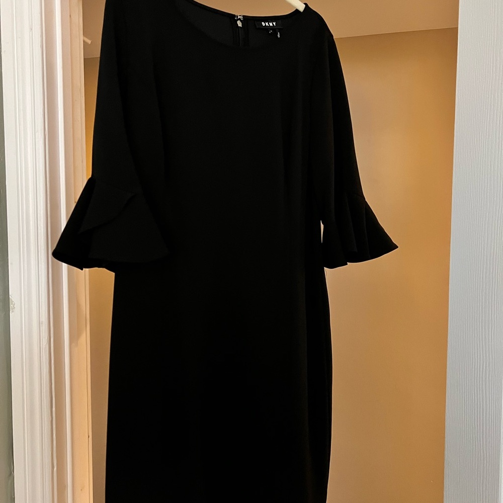 DKNY Black Dress Size 14 -Item has been worn once to an event.